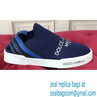 Dolce  &  Gabbana Slip On Sneakers with Logo 02 2021